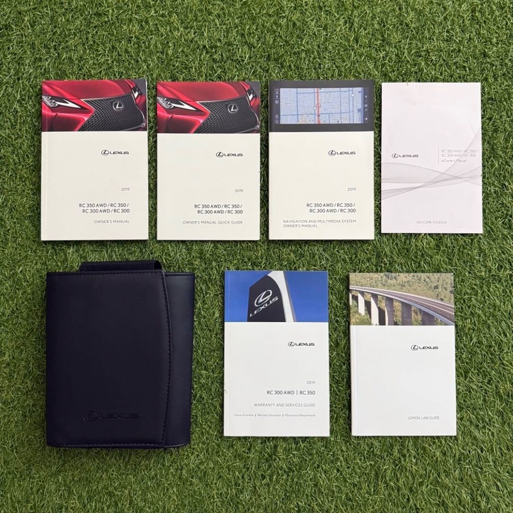 2019 Lexus RC350 RC300 Owners Manual w/ Navigation, 3.5L 2.0L